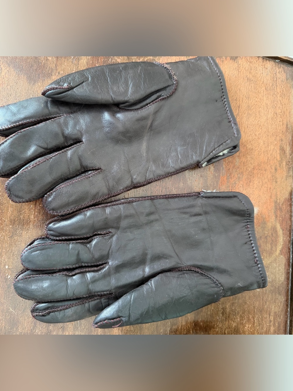 Stetson Men's vitntage Brown Leather Gloves